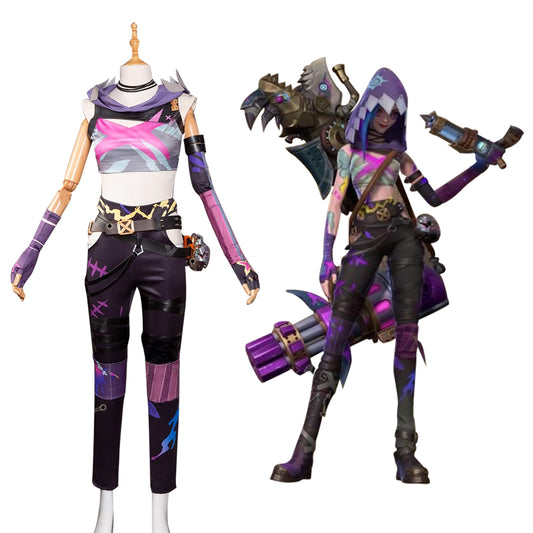 Arcane Fractured Jinx Skin Cosplay Costume