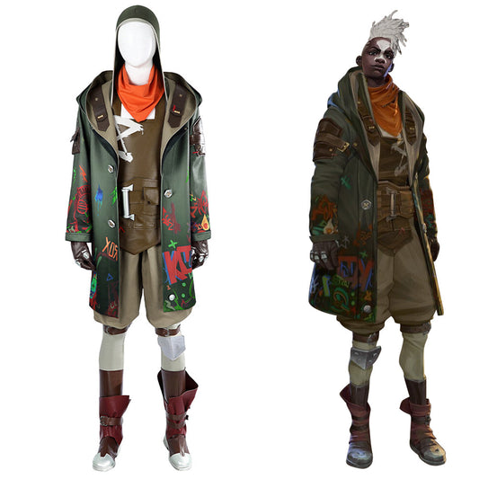 Arcane Season 2 League of Legends LOL Ekko the Boy Who Shattered Time Cosplay Costume