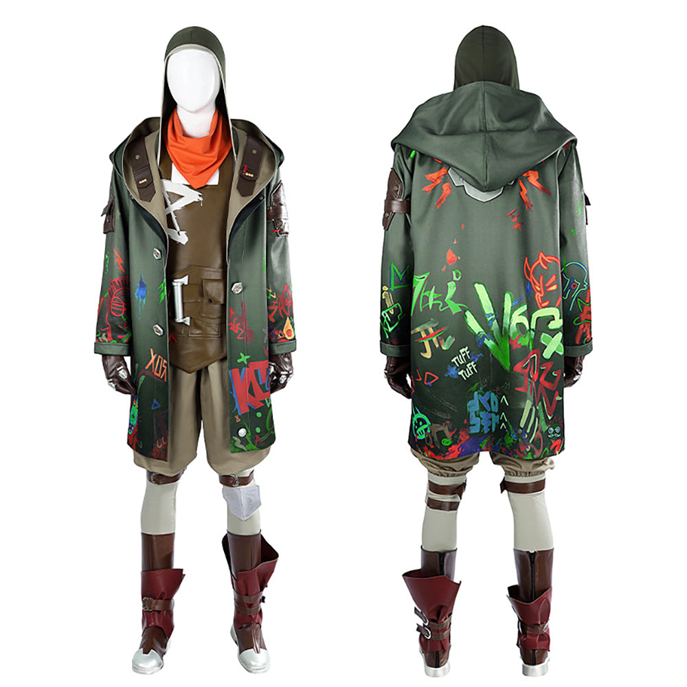 Arcane Season 2 League of Legends LOL Ekko the Boy Who Shattered Time Cosplay Costume