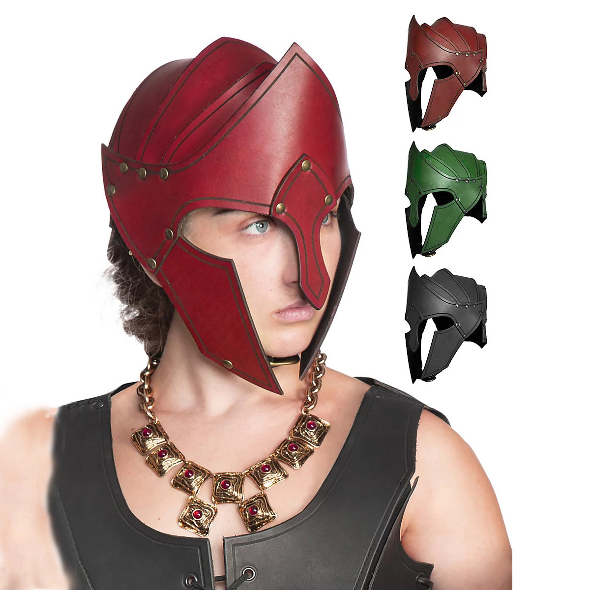 Medieval Retro Halloween Viking Knight Fantasy Warrior Elf Helmet cosplay dress up props