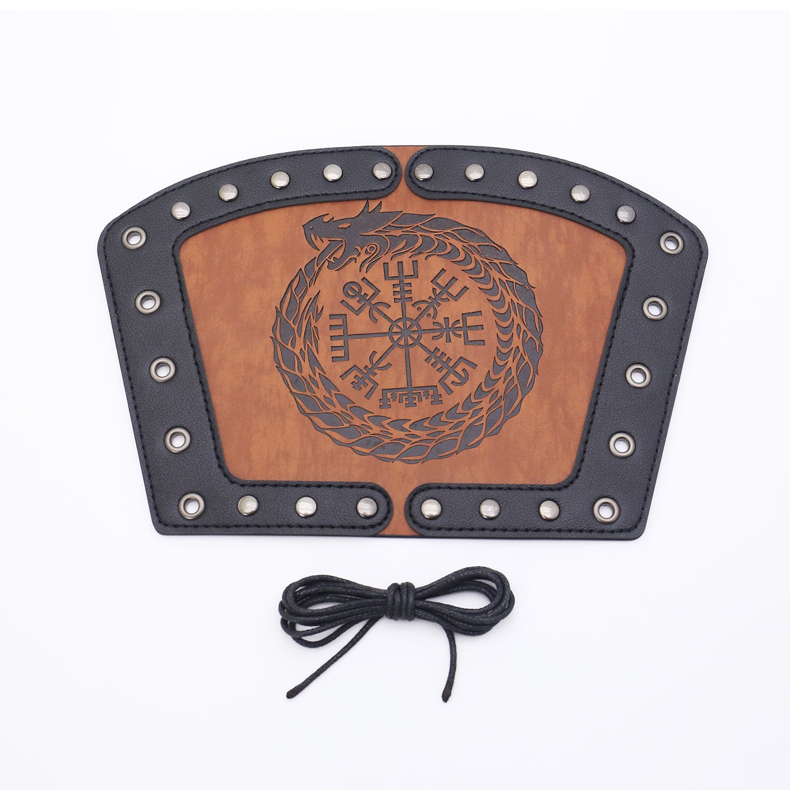 Medieval leather wrist guards vintage punk hand guards carnival cosplay accessories arm guards props