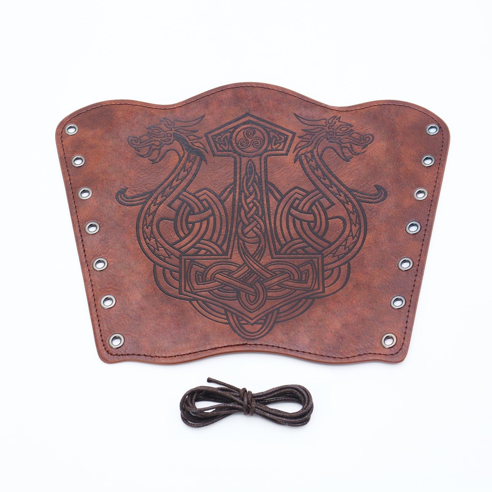 Medieval leather wrist guards vintage punk hand guards carnival cosplay accessories arm guards props
