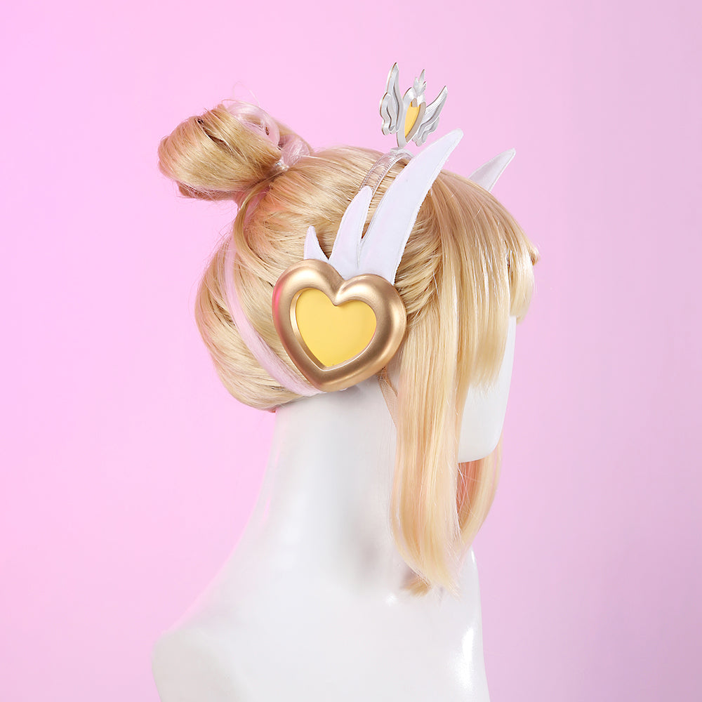 Overwatch 2 Magical Girl Dokiwatch Juno the Mythic Skin Blonde Cosplay Wig
