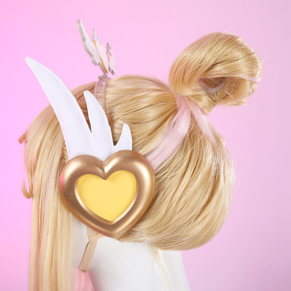 Overwatch 2 Magical Girl Dokiwatch Juno the Mythic Skin Blonde Cosplay Wig