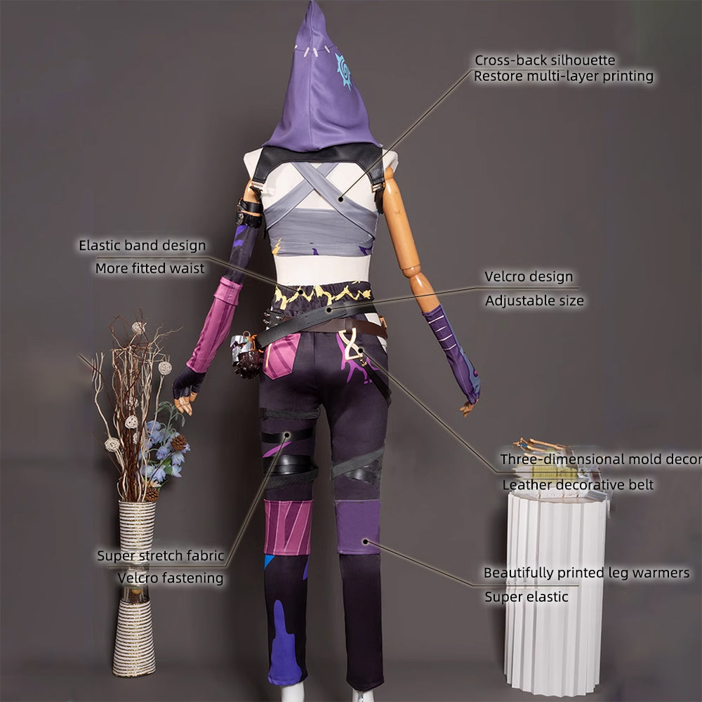 Arcane Fractured Jinx Skin Cosplay Costume