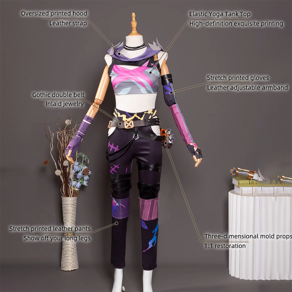 Arcane Fractured Jinx Skin Cosplay Costume