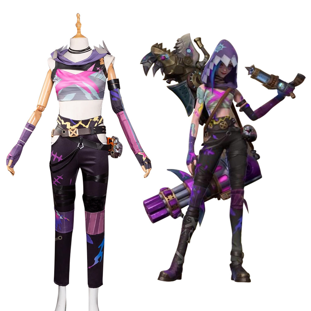 Arcane Fractured Jinx Skin Cosplay Costume