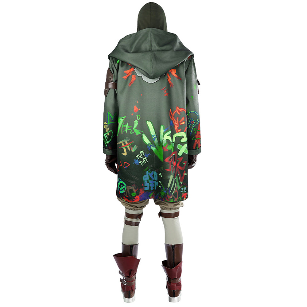 Arcane Season 2 League of Legends LOL Ekko the Boy Who Shattered Time Cosplay Costume