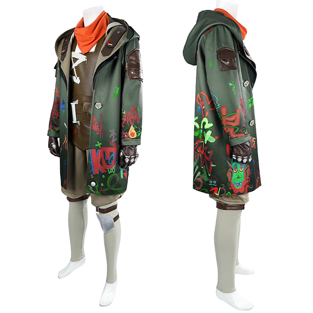 Arcane Season 2 League of Legends LOL Ekko the Boy Who Shattered Time Cosplay Costume