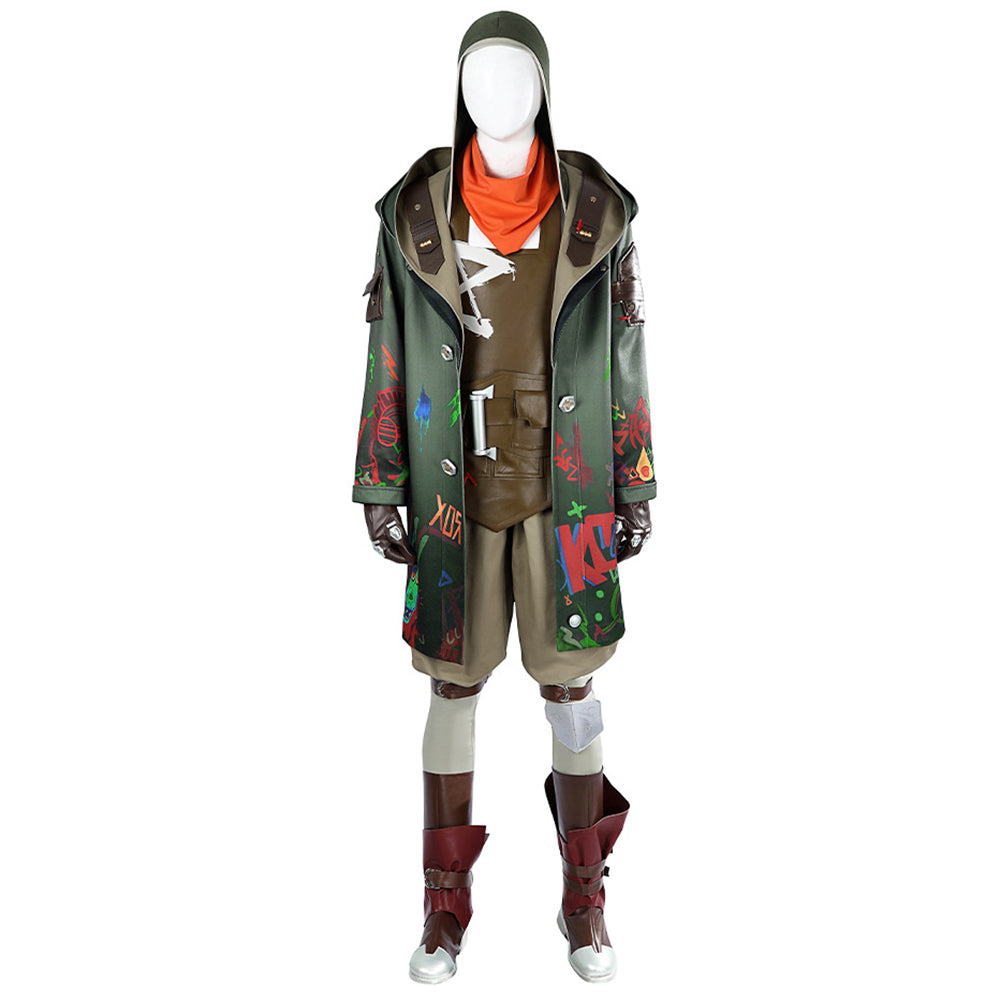 Arcane Season 2 League of Legends LOL Ekko the Boy Who Shattered Time Cosplay Costume