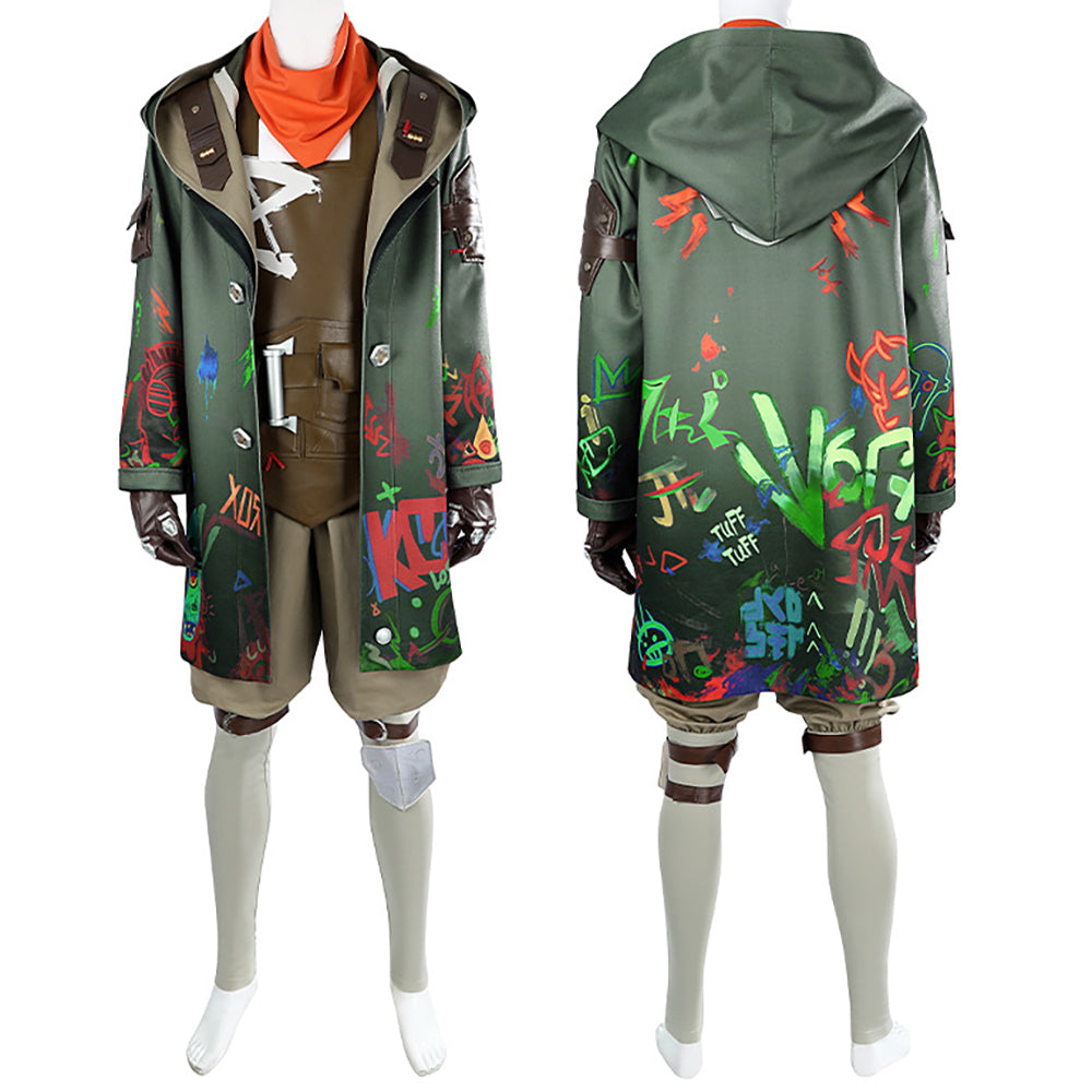 Arcane Season 2 League of Legends LOL Ekko the Boy Who Shattered Time Cosplay Costume