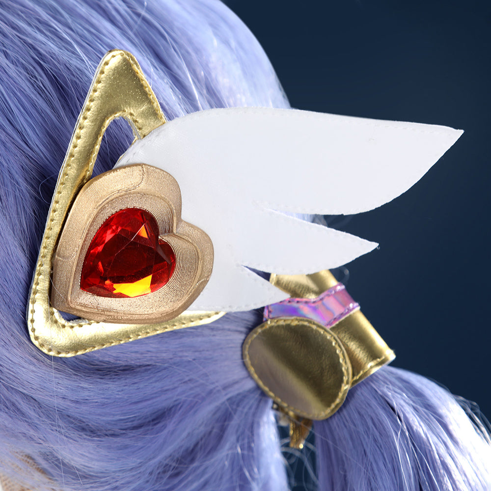 Overwatch 2 Dokiwatch Heart of Passion Kiriko Skin Magical Kiriko Purple Cosplay Wig